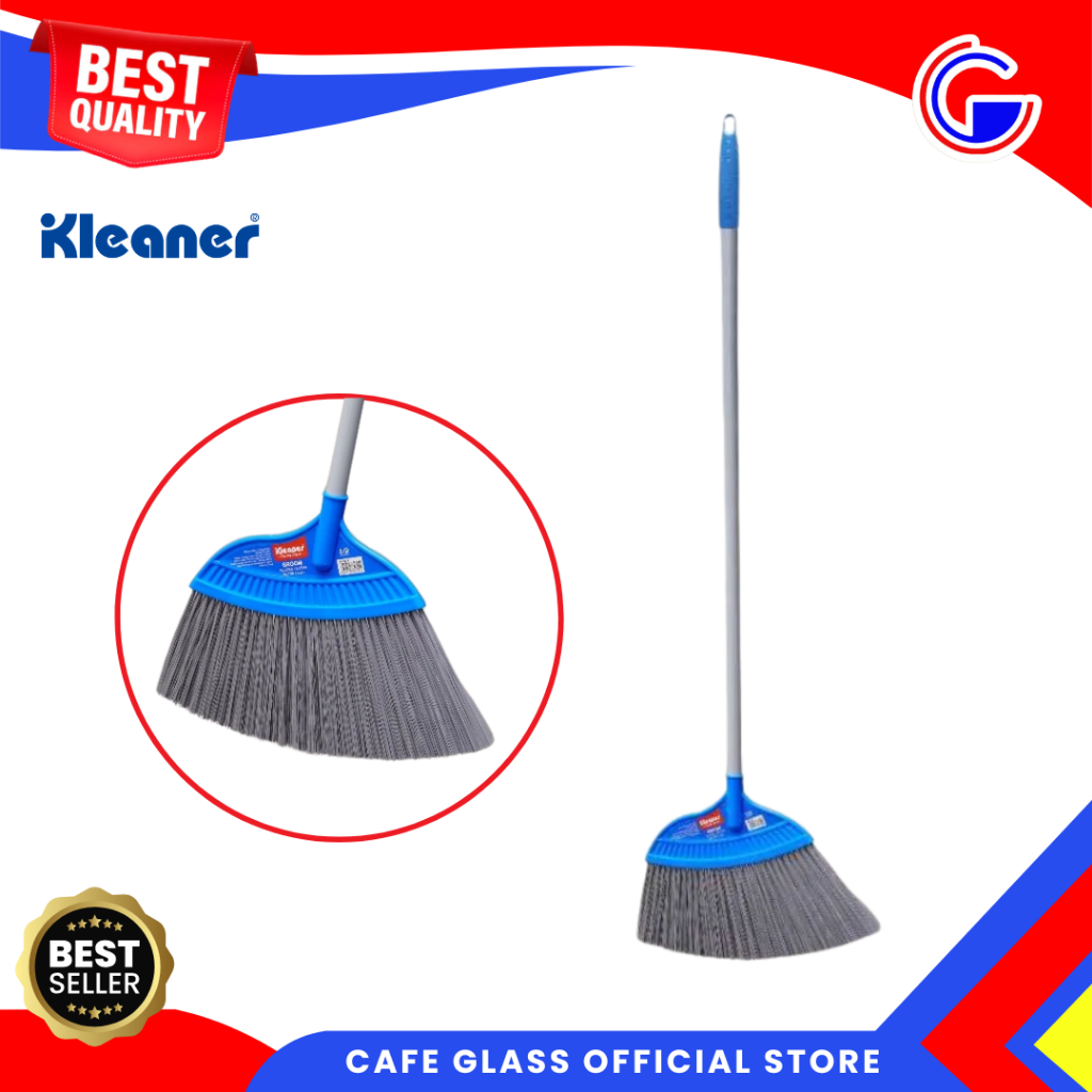Sapu Kipas Sintetis Kleaner | Fan Broom Serbaguna | Sapu Lantai Anti Rontok Rumah Gagang Panjang