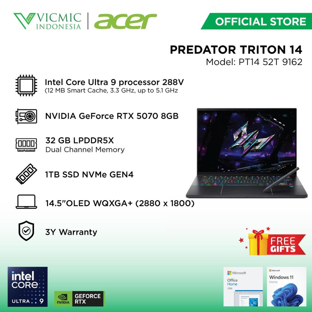 Jual ACER Predator Triton 14 PT14-52T-9162 - Charcoal Black [Intel ...