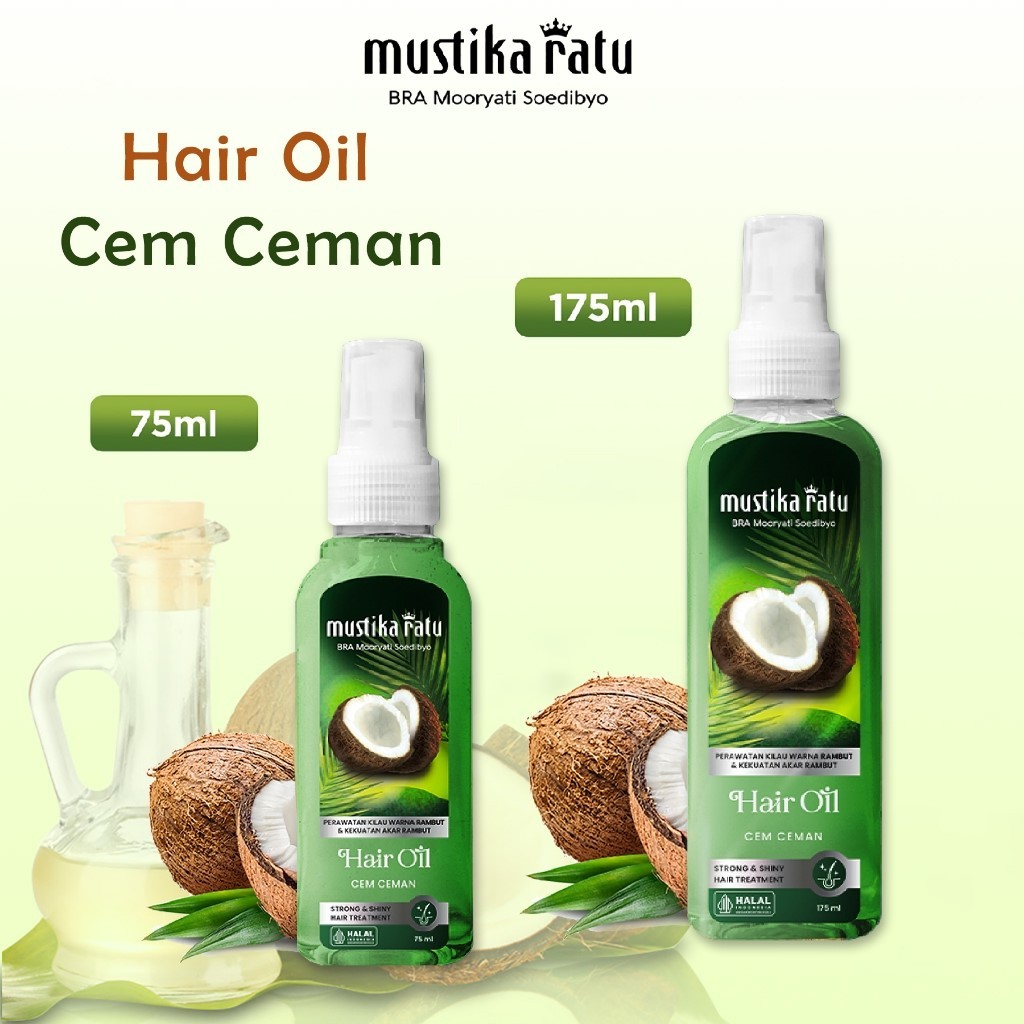 Jual AS Mustika Ratu Hair oil Minyak Cem Ceman Perawatan Rambut 75ml ...
