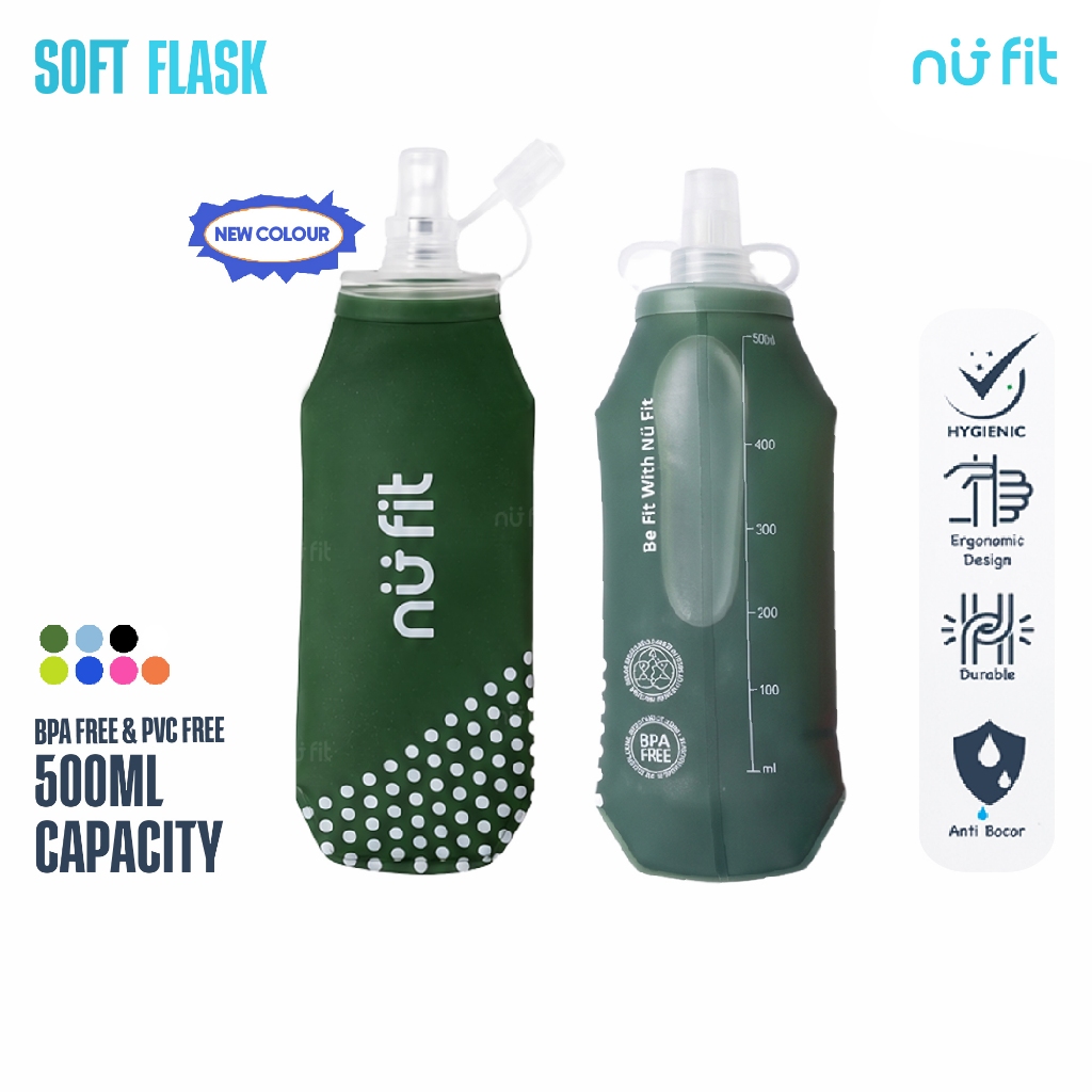 Jual Nu Fit - Army Soft Flask 500 ML Trail Running - Botol Air Minum ...