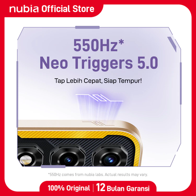 Shoulder trigger dan tombol samping pada nubia Neo 5 5G
