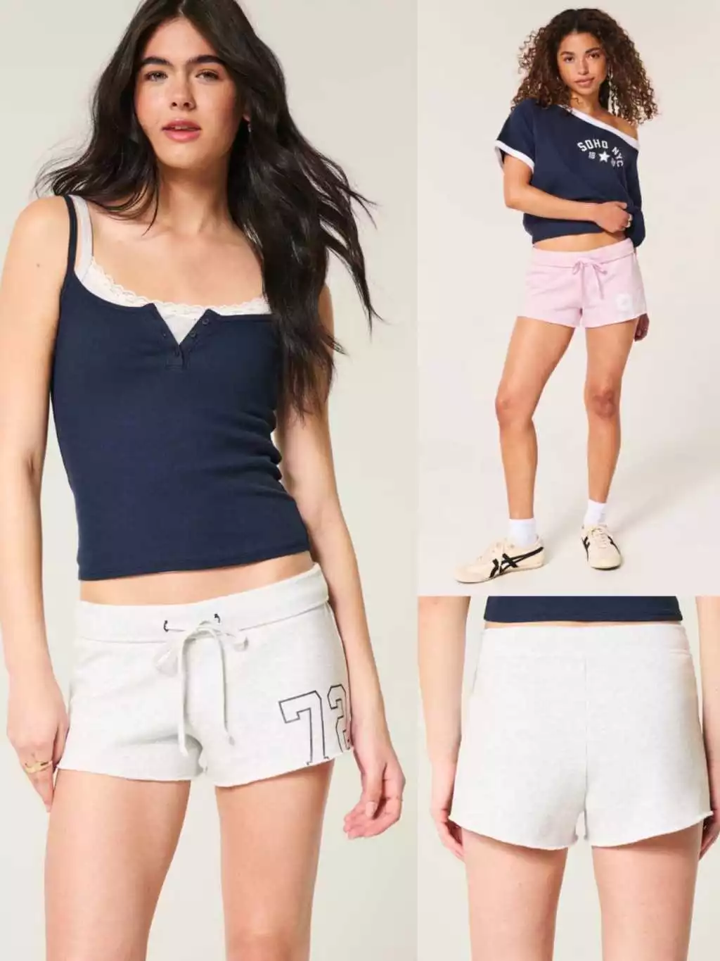 Celana Pendek Wanita HLS Women's Number Graphic Mini Fleece Shorts - 2489