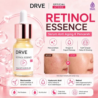 [COD] Drve Retinol Essence 10ml - Whitening Retino -Retinol Anti Aging - Retinol Flek Hitam - Retinol Berfungsi Membantu Memudarkan Garis Halus & Kerutan Serta Menyamarkan Pori Pori - Retinol Serum