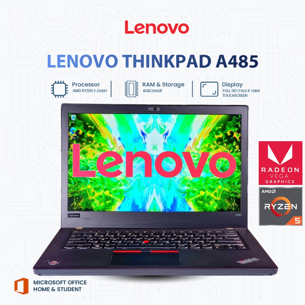 Jual Lenovo ThinkPad A485 | AMD Ryzen 5 2500U | RAM 8GB | SSD 256GB ...