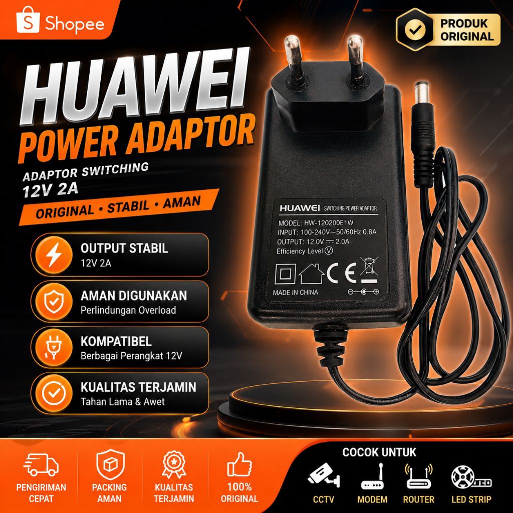 Jual Adaptor Huawei original 12v 2ampere | Shopee Indonesia