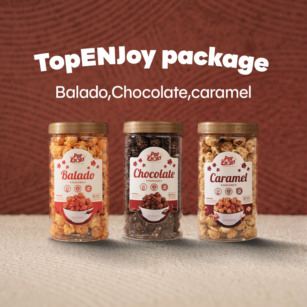 Jual PopENjoy - [TopENjoy] POPCORN TOPLES 3 VARIAN RASA BEST SELLER ...