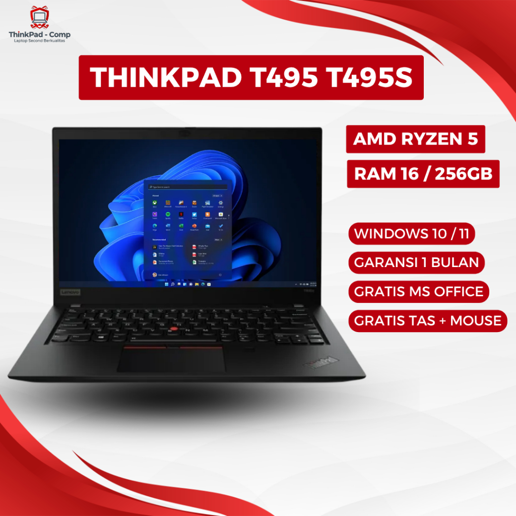 Jual Laptop Lenovo Thinkpad T495 Ryzen 5 Thinkpad T495S Ryzen 7 Ram 8 ...