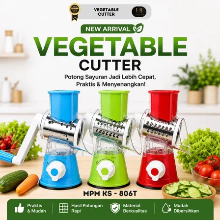 TABLETOP DRUM GRATER Multifungsi / Alat Parut & Pengiris Sayur Manual Premium