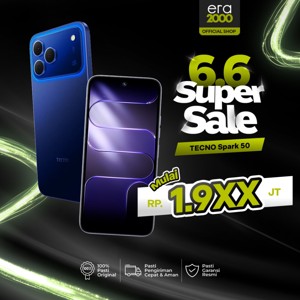 ERA 2000 - TECNO SPARK 50 4/128 | 6/128 | 8/128 GARANSI RESMI