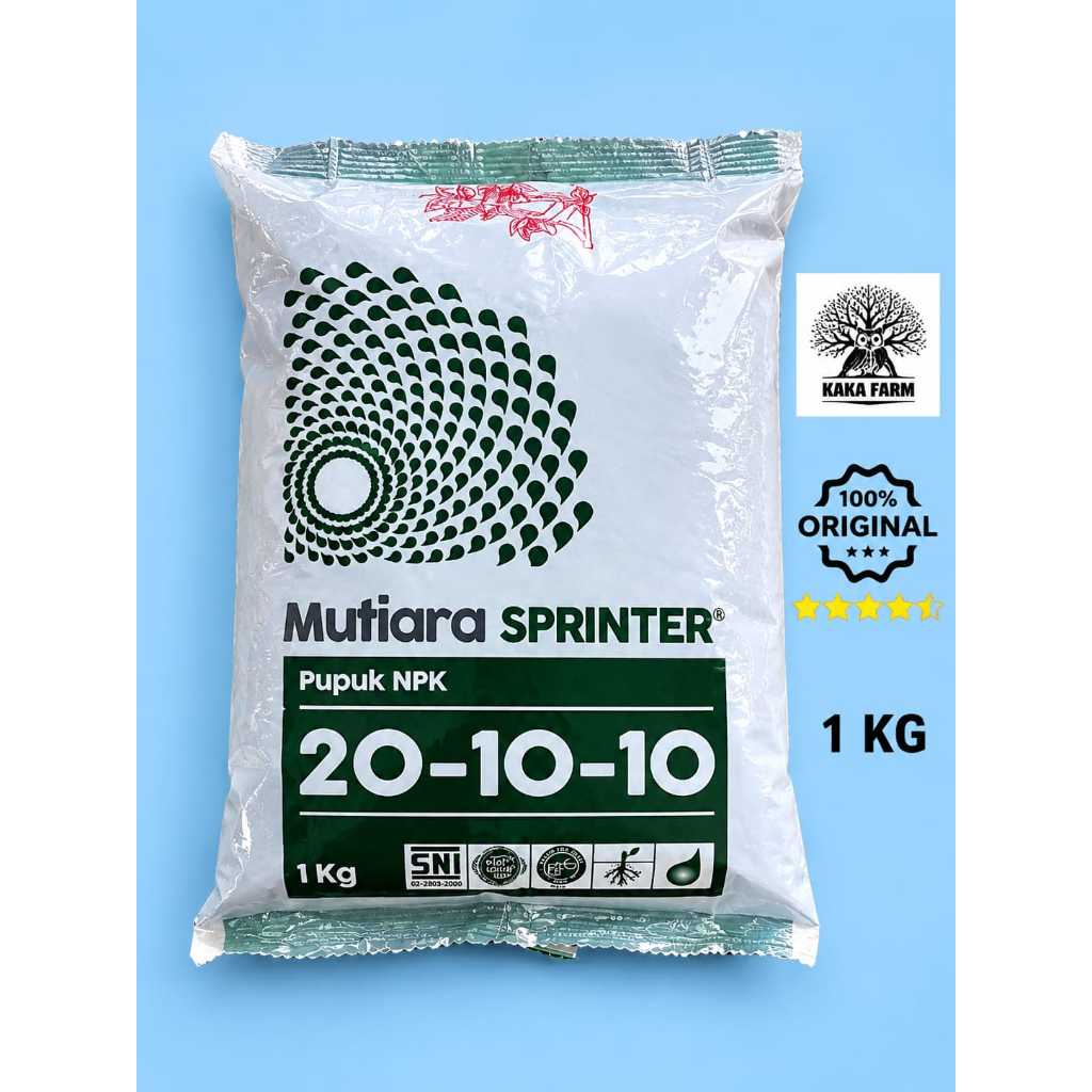 Jual Pupuk NPK Mutiara Sprinter 20 10 10 Meroke Kemasan 1kg | Shopee ...