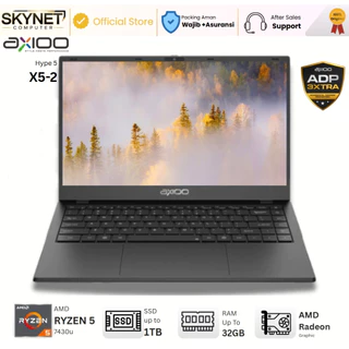 AXIOO Hype 5 AMD X5-2 Ryzen 5 7430U RAM32GB SSD1TB 14'' Ips Vga Amd Radeon Graphic Windows 11 Pro - Laptop kerja kuliah sekolah gaming