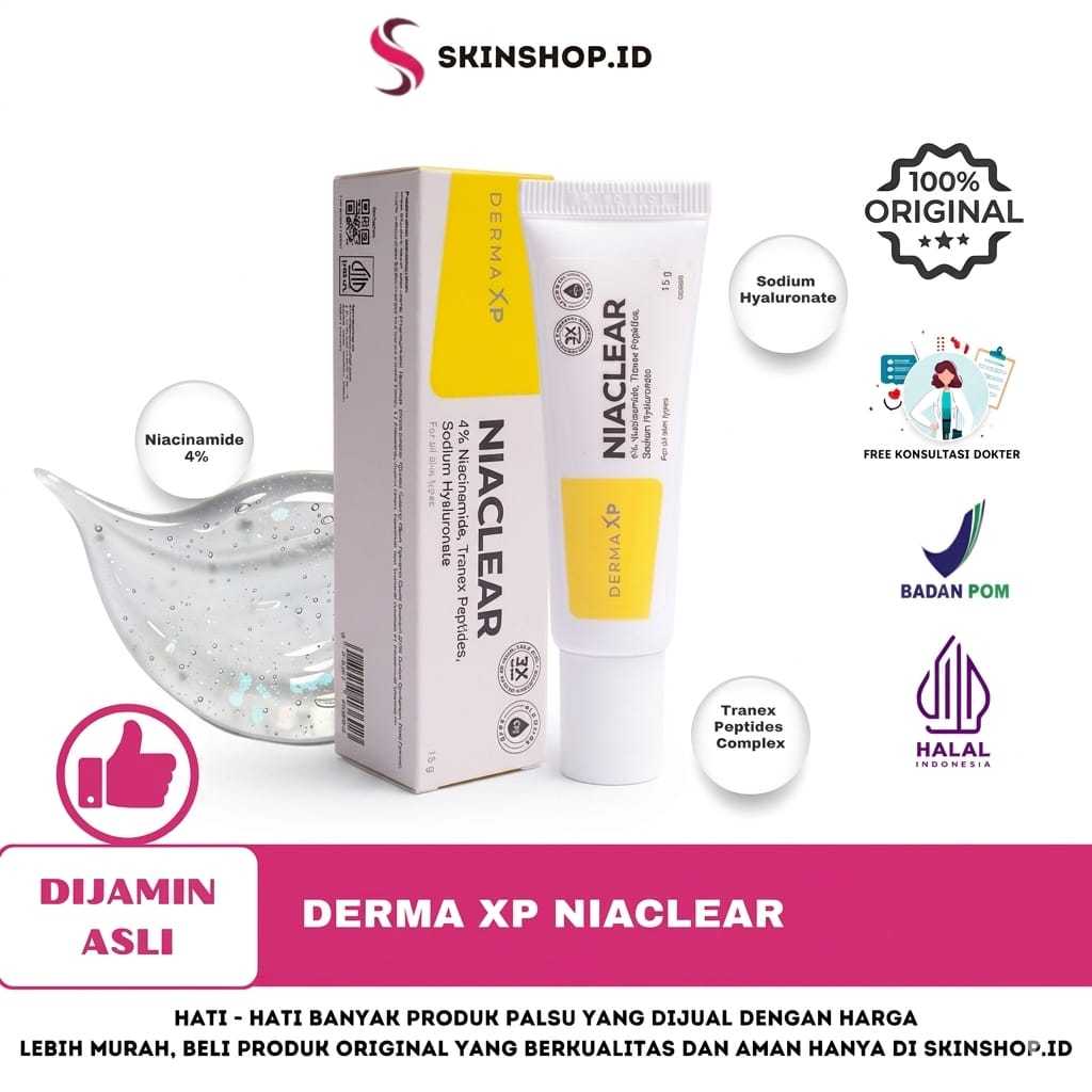 Jual Derma XP Niaclear Niacinamide 4% 15g Gel | Shopee Indonesia