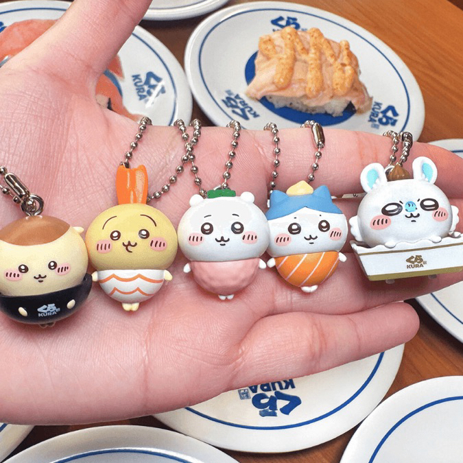 Jual Chiikawa Official Collaboration x Kura Sushi Keychain | Shopee ...