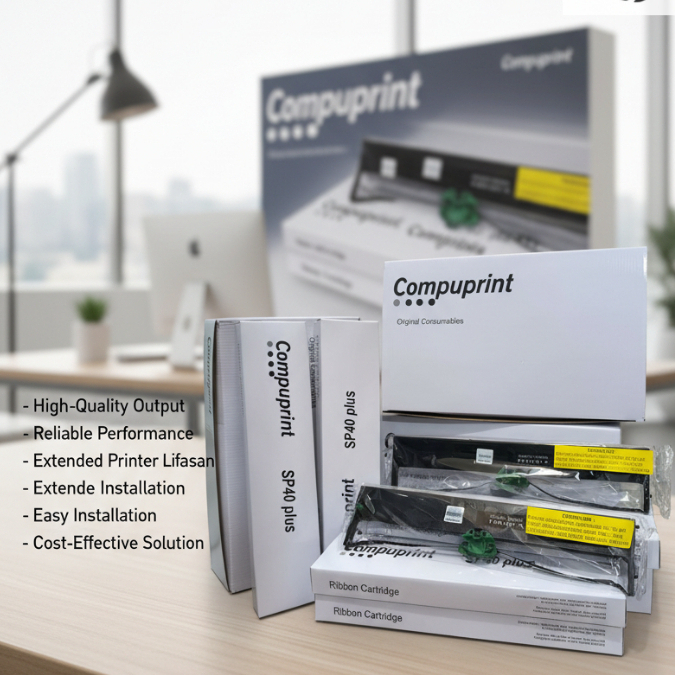 Jual Pita Ribbon Cartridge Compuprint SP40 Plus SP40+ Original Asli ...