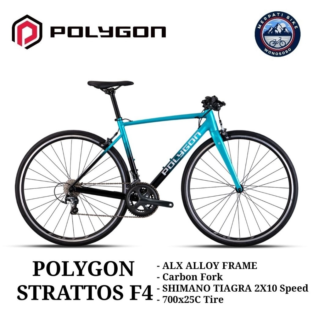 Jual Polygon Strattos F4 Sepeda Hybrid Road Bike Flatbar | Shopee Indonesia