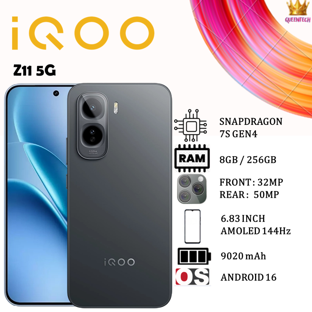 iQOO Z11 5G [8GB/256GB][9020mAh] Snapdragon 7s Gen4 144Hz