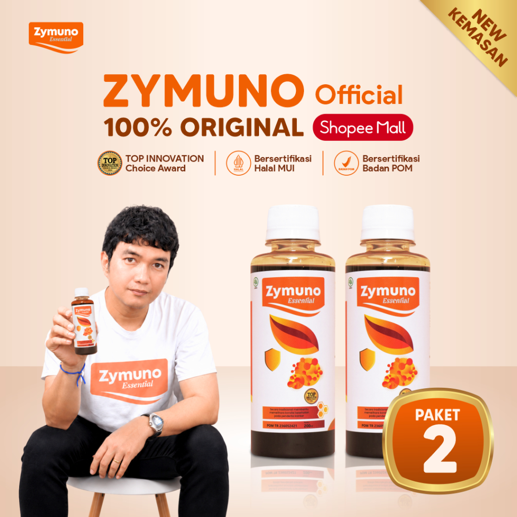 Zymuno Original 2 Botol BPOM - Secara Tradisional Membantu Memelihara Kondisi Kesehatan Pada Penderita Kanker