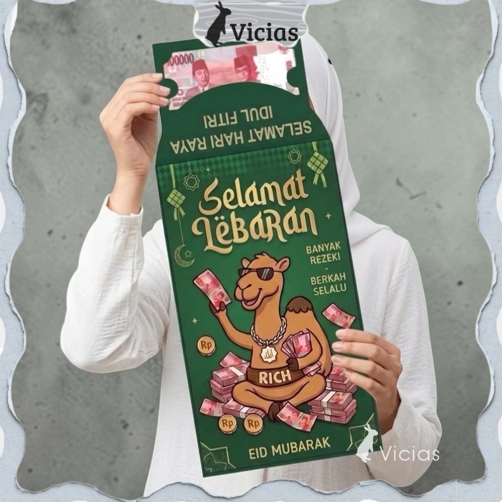 [NEW] Angpao Amplop Sultan Lebaran Jumbo Idul Fitri Super Lucu Unik
