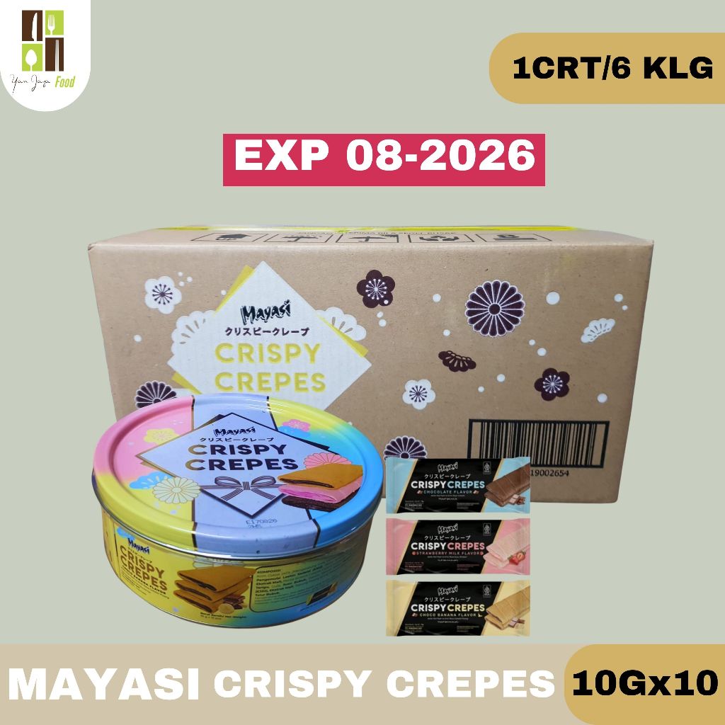 Jual Mayasi Festive Crepes 10gx10pcs - 1CRT/6KLG / Crispy Crepes ...