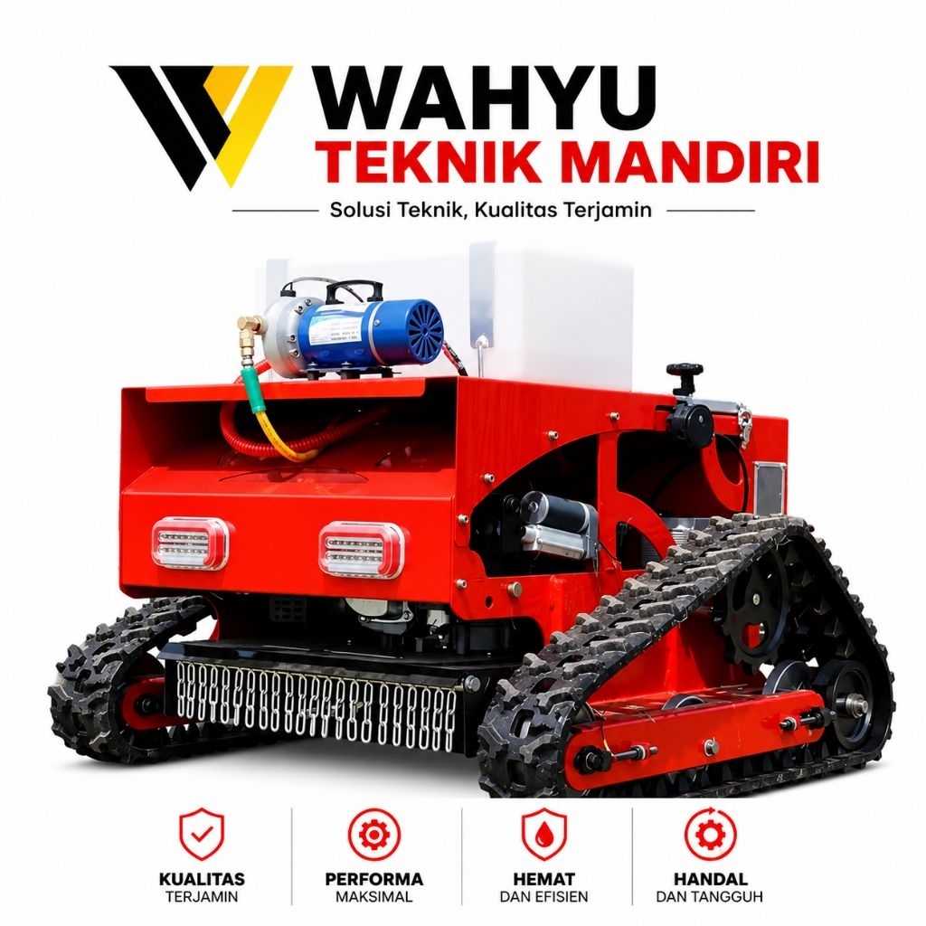 Jual Mesin Potong Rumput Robot RC Lawn Mower 2in1 RC Robotic Sprayer ...