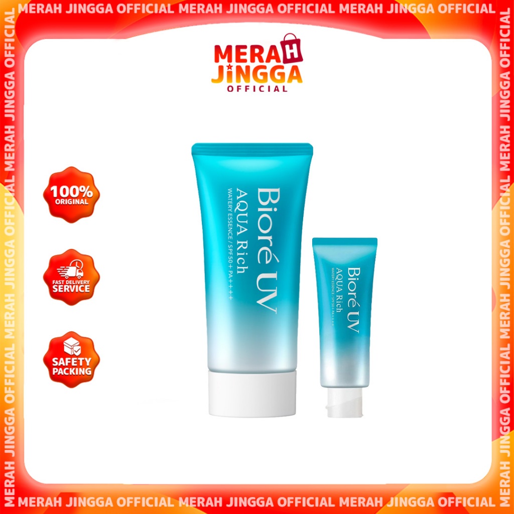 Jual Biore UV Aqua Rich Watery Essence SPF50 - Biore Sunscreen | Merah ...