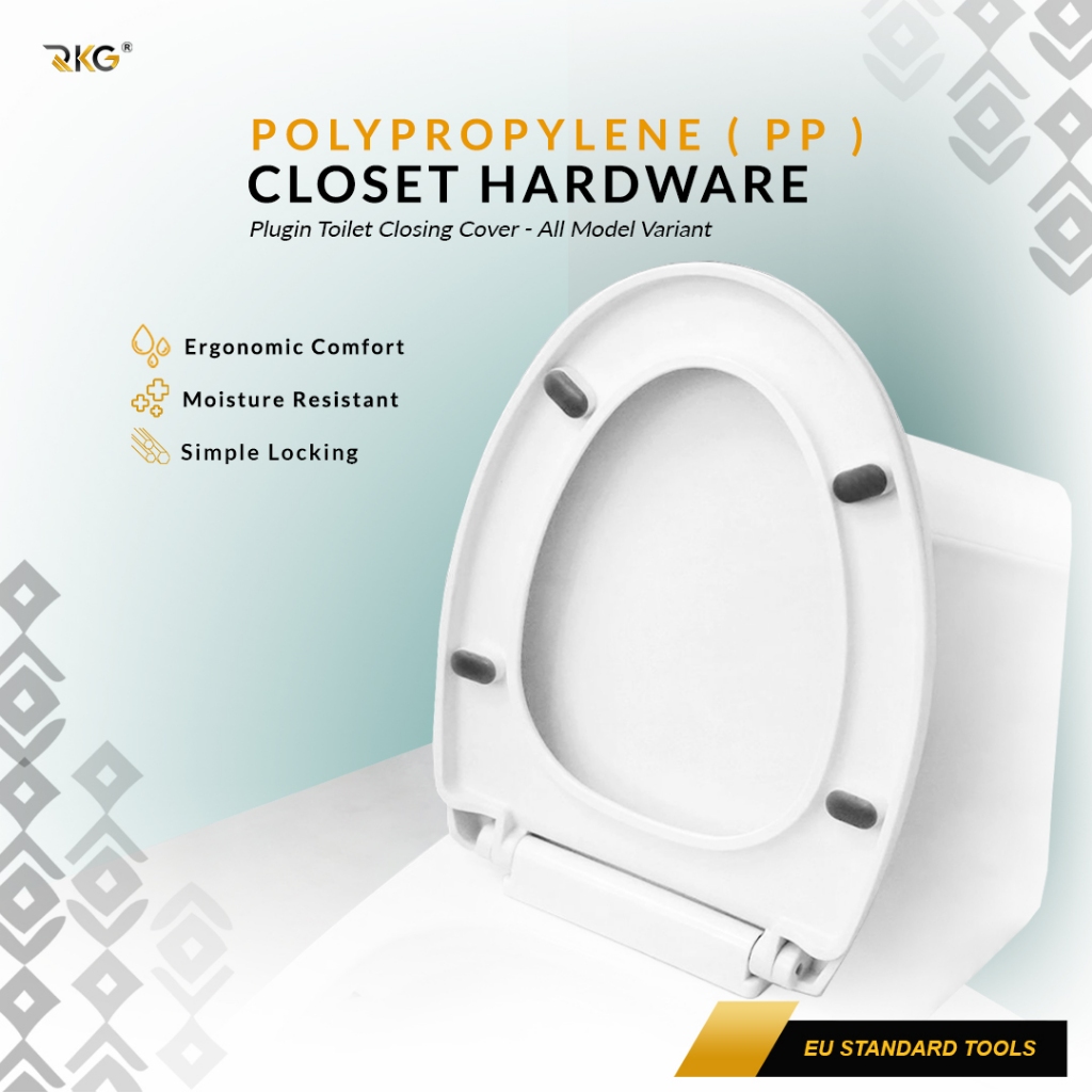 Tutup Kloset Duduk Soft Closing Toilet Seat Cover Universal