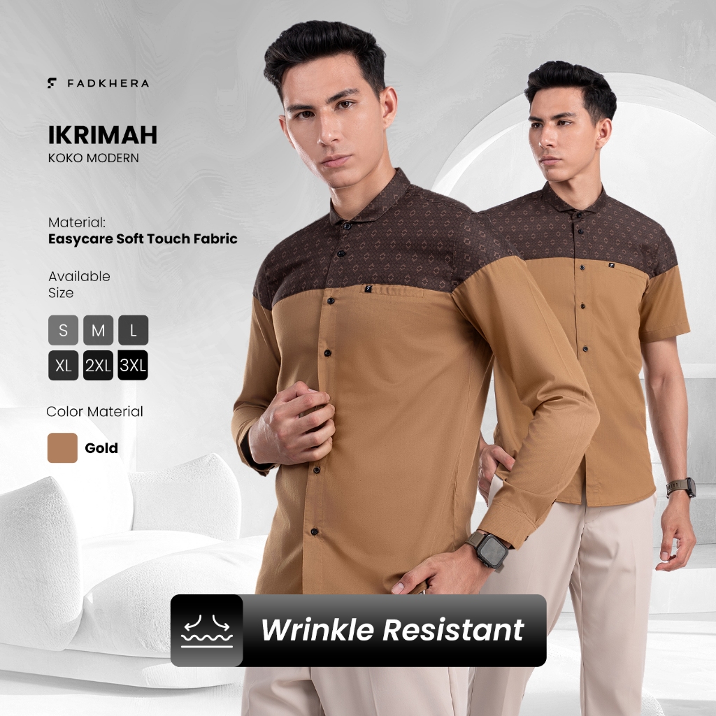 Jual Fadkhera Ikrimah | Baju Koko Pria Modern Premium | Atasan Muslim ...
