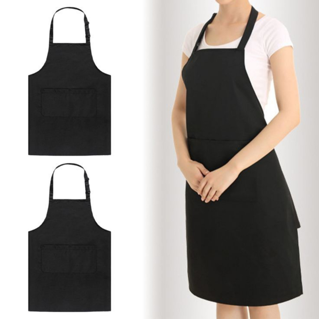 Jual Apron Kain Anti Air dan Minyak Celemek Waterproof Chef Barista ...