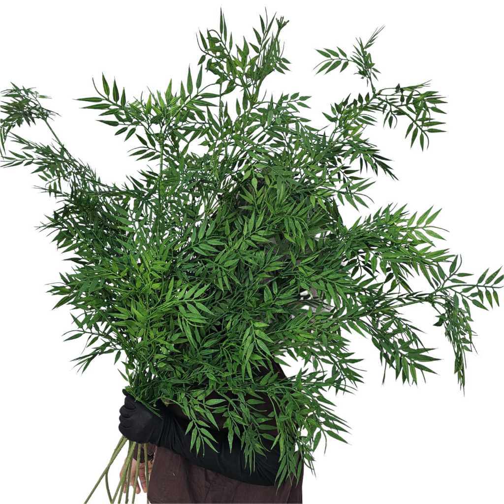 Daun Affordable Artificial Hias Bambu Super Tinggi 120 cm Jumbo Besar