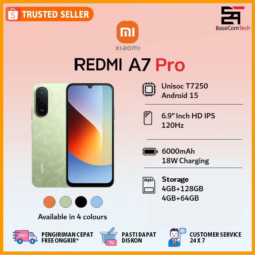 Xiaomi Redmi A7 Pro 4/64 4/128 6000mAh 6.88 inc 120Hz Garansi Resmi