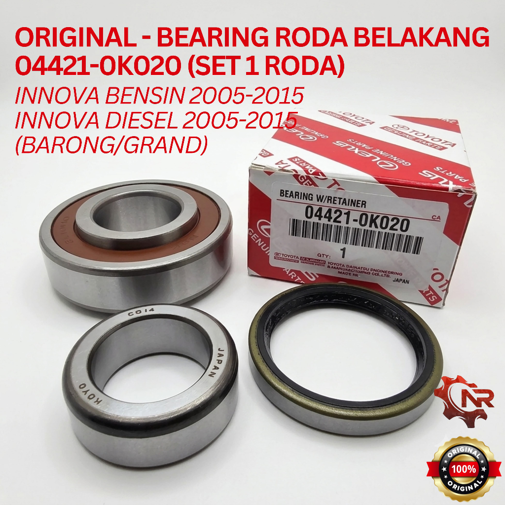 Jual Bearing Laher Roda Belakang Innova 2005-2015 SET ORIGINAL (04421 ...