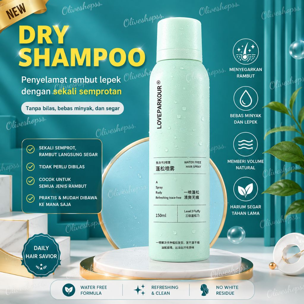 Jual Dry Shampoo Semprotan Rambut Kering Untuk Mengembangkan Rambut ...