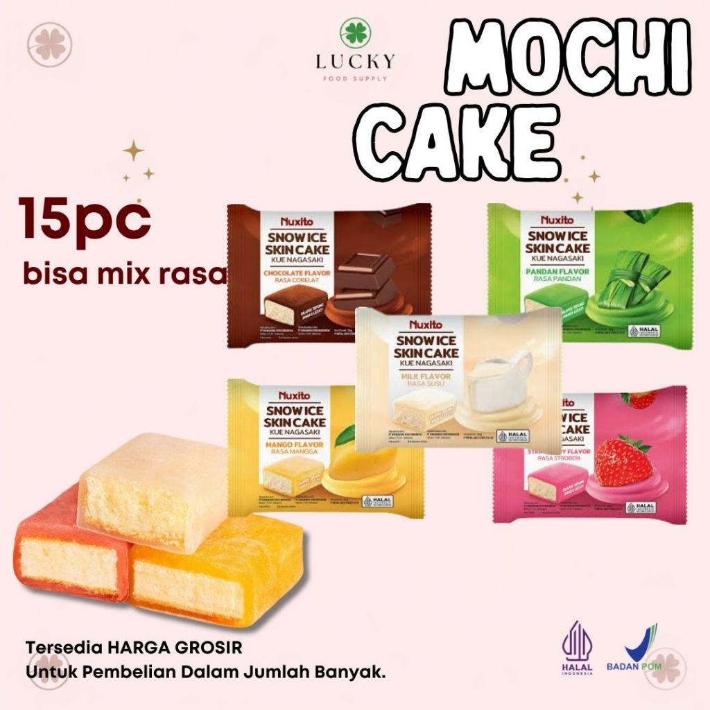 Jual Mochi Snow Cake Kue Mochi Nagasaki isi 15 pcs Bisa Mix Rasa ...