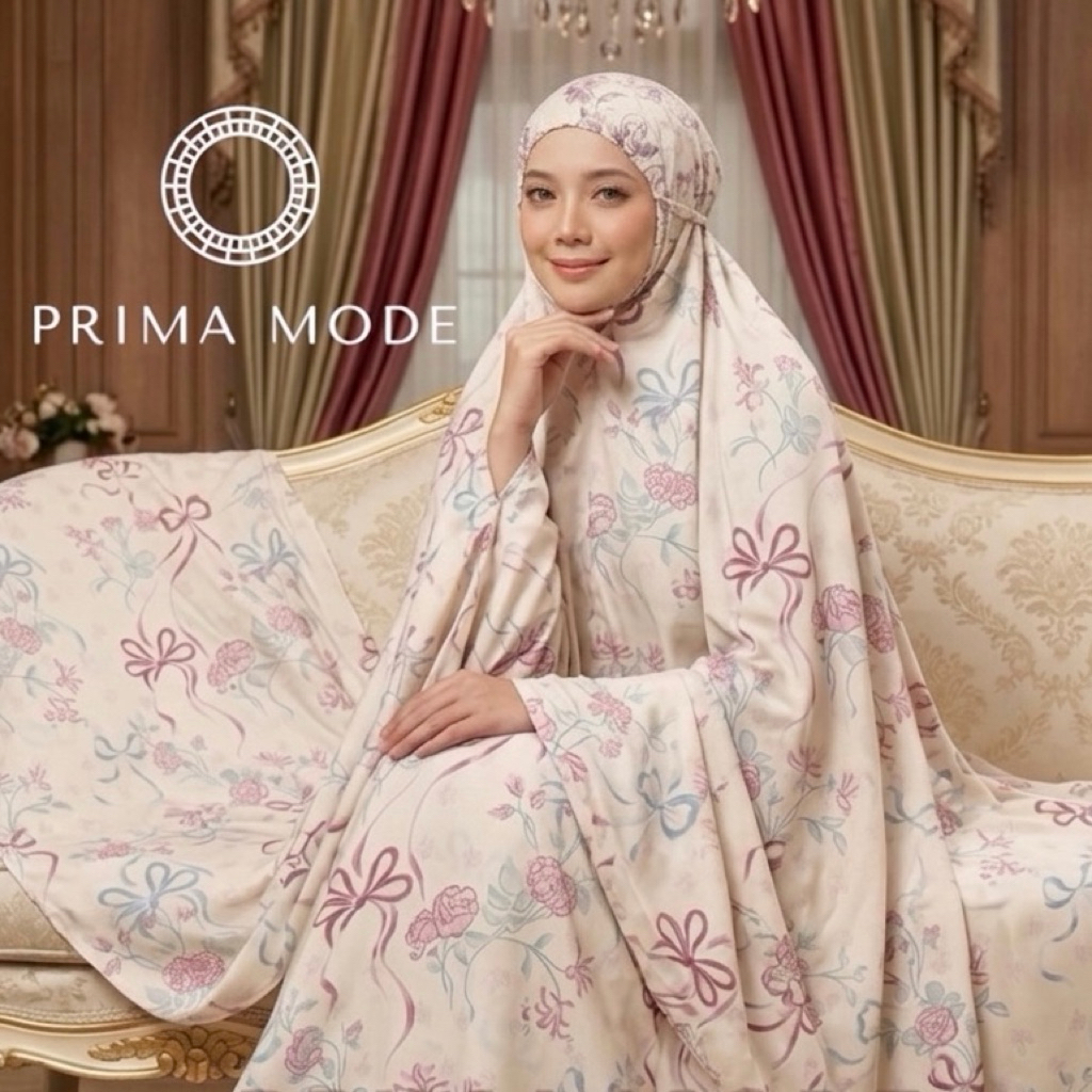 PRIMA MODE - Mukena Dewasa Rayon Viscose Coquette Pita 2in1