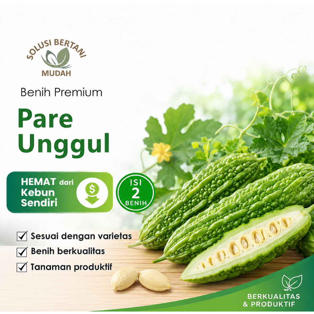 Benih Bibit Sayuran Sayur Pare Peria Hibrida Unggul