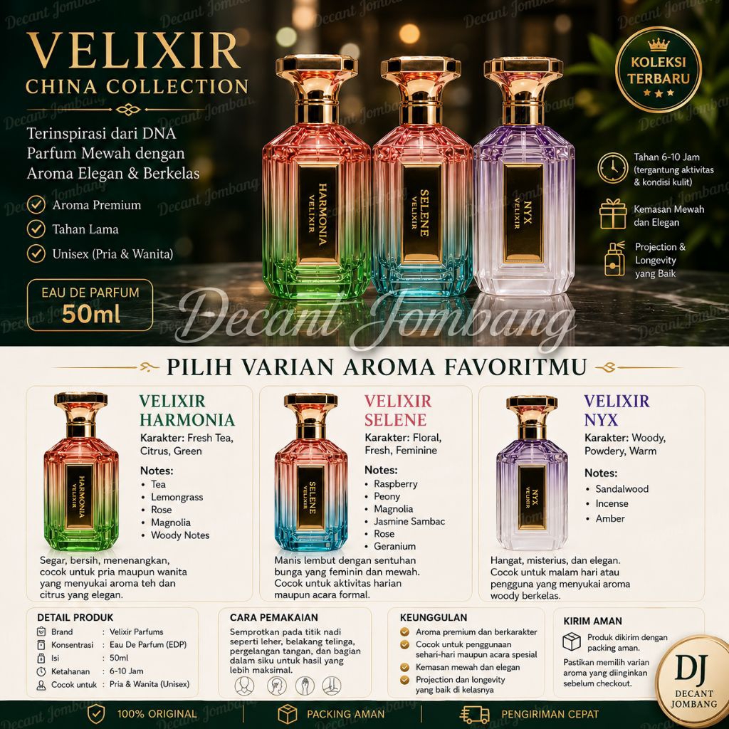 Jual NYX Selene Harmonia VELIXIR PARFUM ( 1ml, 2ml, 3ml, 5ml ) Vial ...