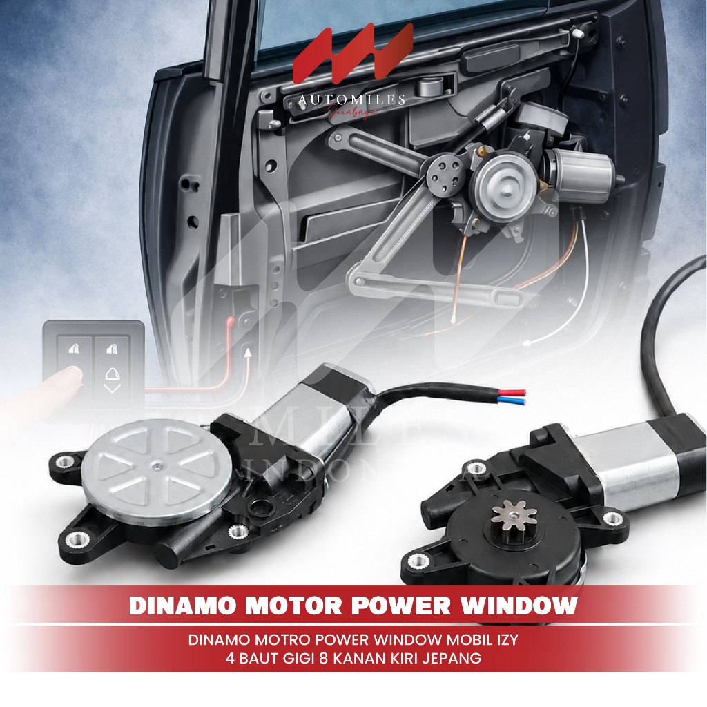 Jual Dinamo Motor Power Window Mobil IZY 4 Baut Gigi 8 Kanan Kiri Japan ...