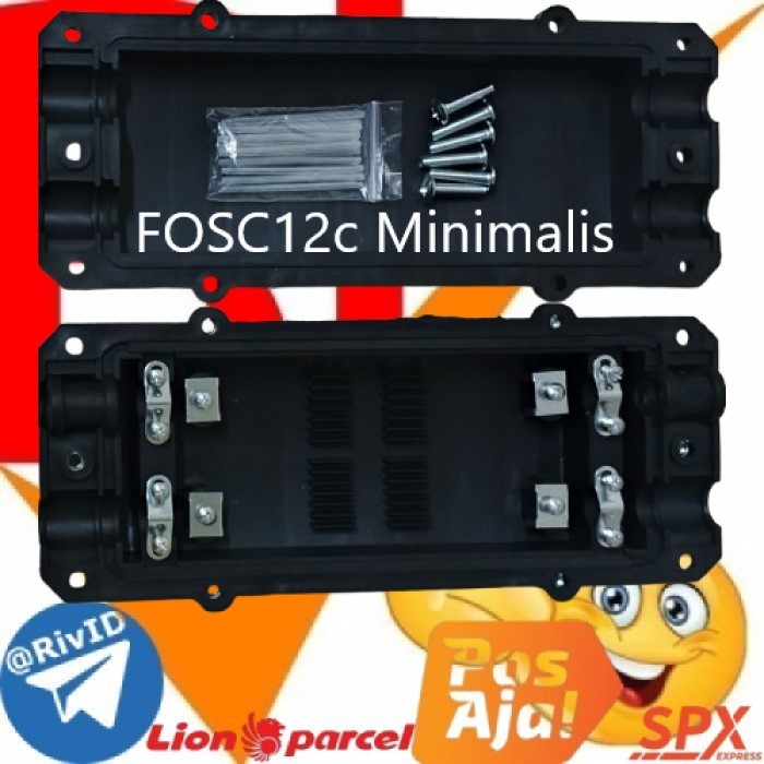 Jual Splice Closure 12 24 core Minimalis Horizontal In Line Joint Box ...