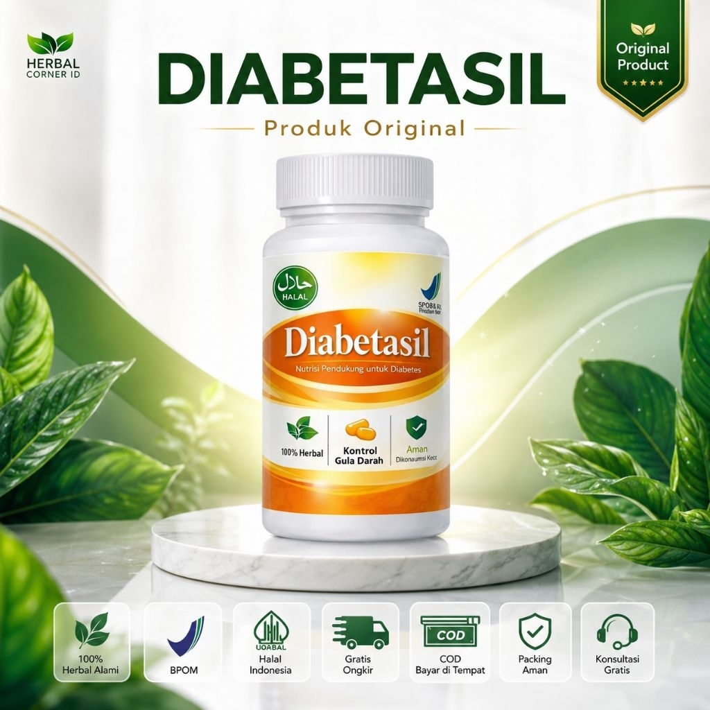 [TERMURAH] DIABETASIL SUPLEMEN HERBAL Bantu Turunkan Diabetes 100% BPOM & Halal - Solusi Alami untuk Kadar Gula Stabill