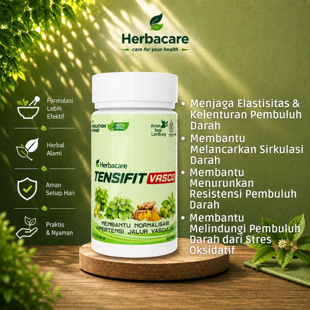 TENSIFIT VASCO - SUPPORT NORMALISASI TEKANAN DARAH JALUR VASCULAR