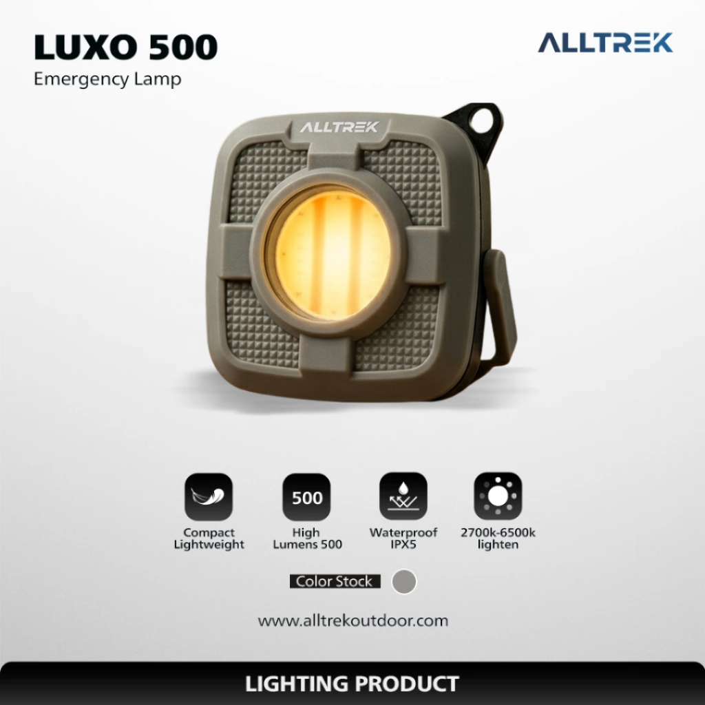 ALLTREK Lampu Outdoor LUXO 500 Emergency Lamp Mini Multifungsi