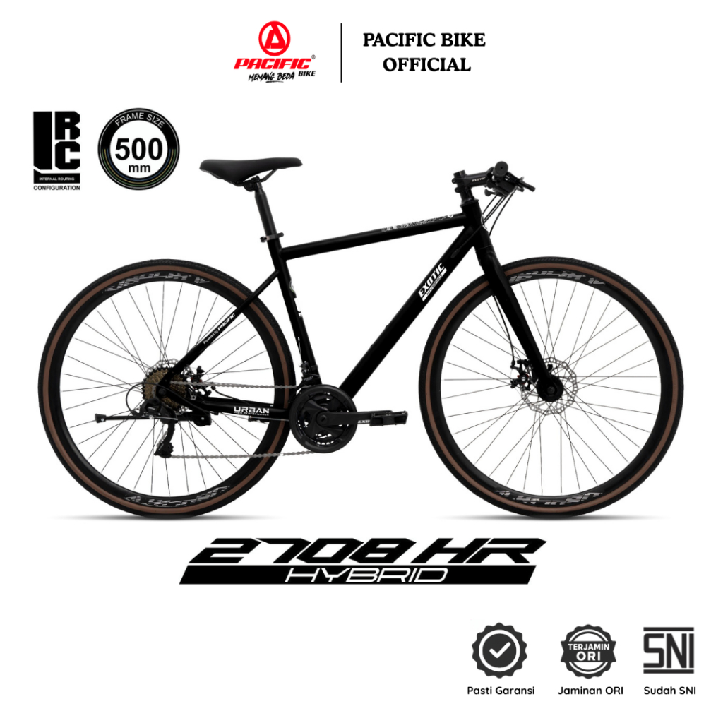 Jual Pacific Sepeda Hybrid Remaja dan Dewasa Exotic ET-2708 HR Hi-Ten ...