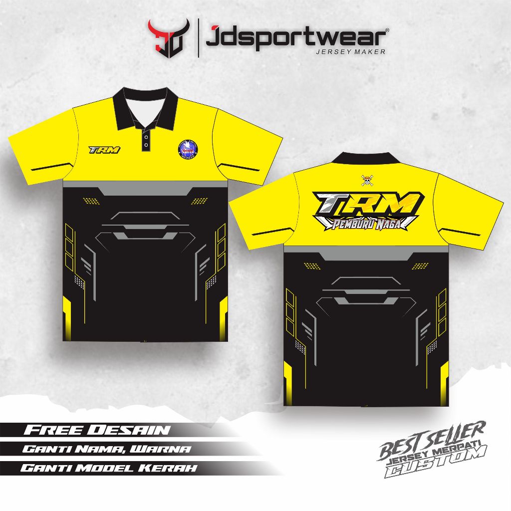 Jual jersey merpati racing kuning hitam full printing | Shopee Indonesia