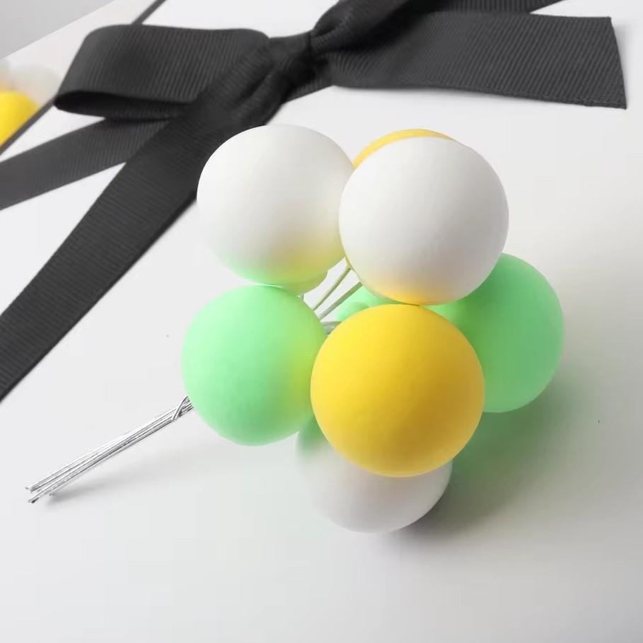 Jual Topper Kue Bola 8 pcs Balon Pastel Warna Warni Lebaran Idul Fitri ...