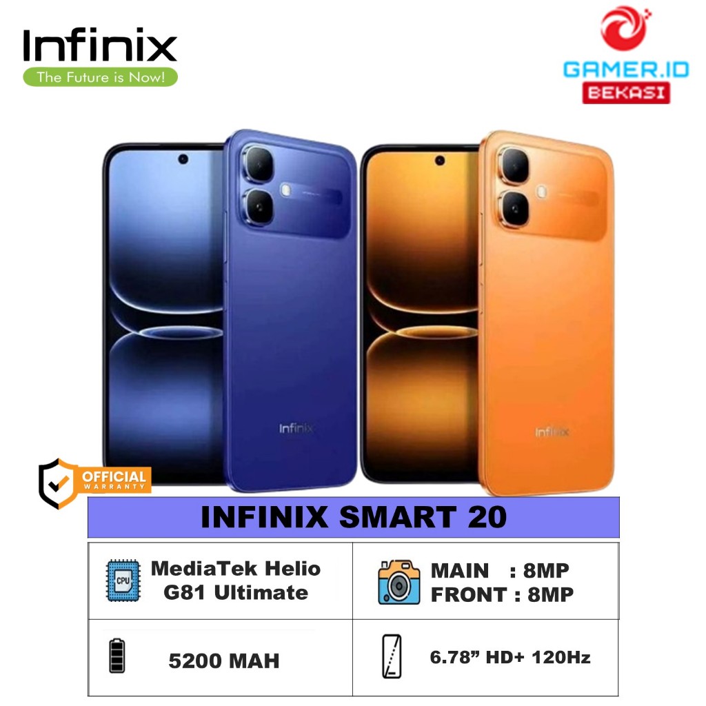 Jual NFINIX SMART 20 4GB 128GB - Helio G81 Ultimate - 6.78