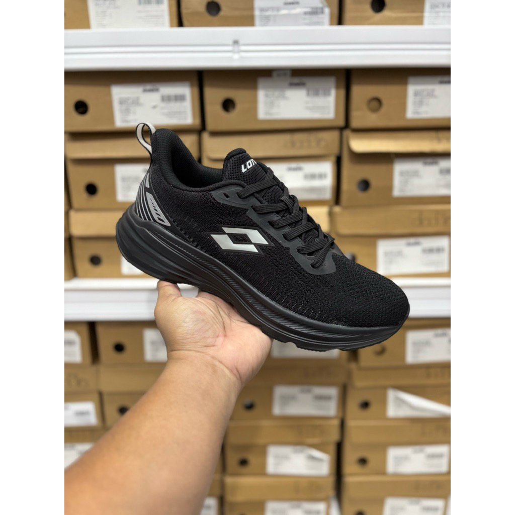 Jual SEPATU RUNNING PRIA LOTTO EDO BLACK LOTRU250608B BNIB SHOES ...