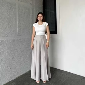 Lavie Pants Cullote Palazzo Highwaist Celana Panjang Wanita Celana Kantor Formal Casual Trendy