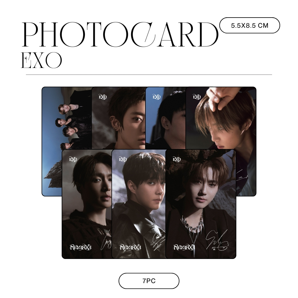 Jual HOLOGRAM PHOTOCARD EXO REVERXE 7 PCS KPOP CARDS UNOFFICIAL SUHO ...