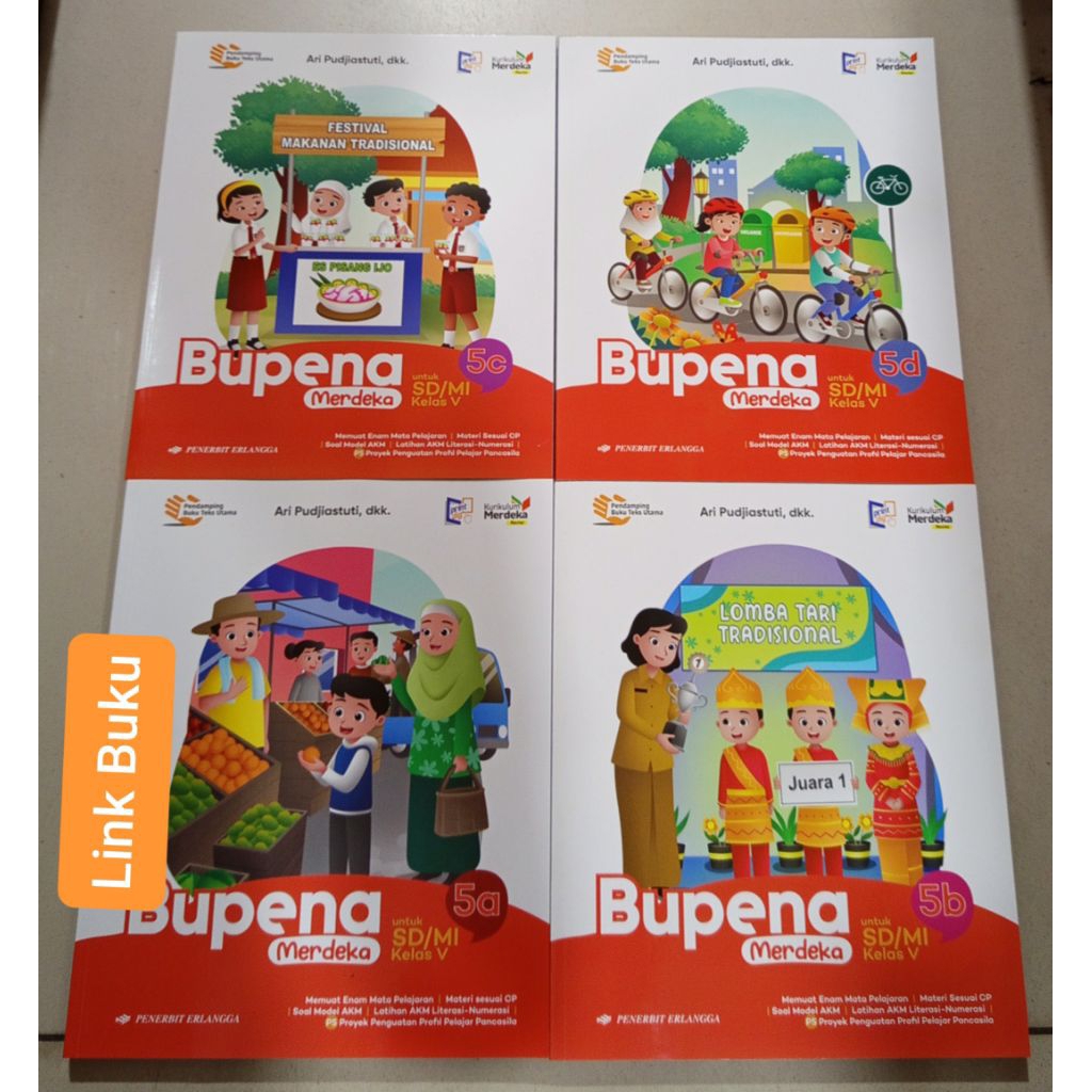 Jual Buku Bupena Kelas 5 SD Jilid 5a 5b 5c 5d Kurikulum Merdeka Revisi ...