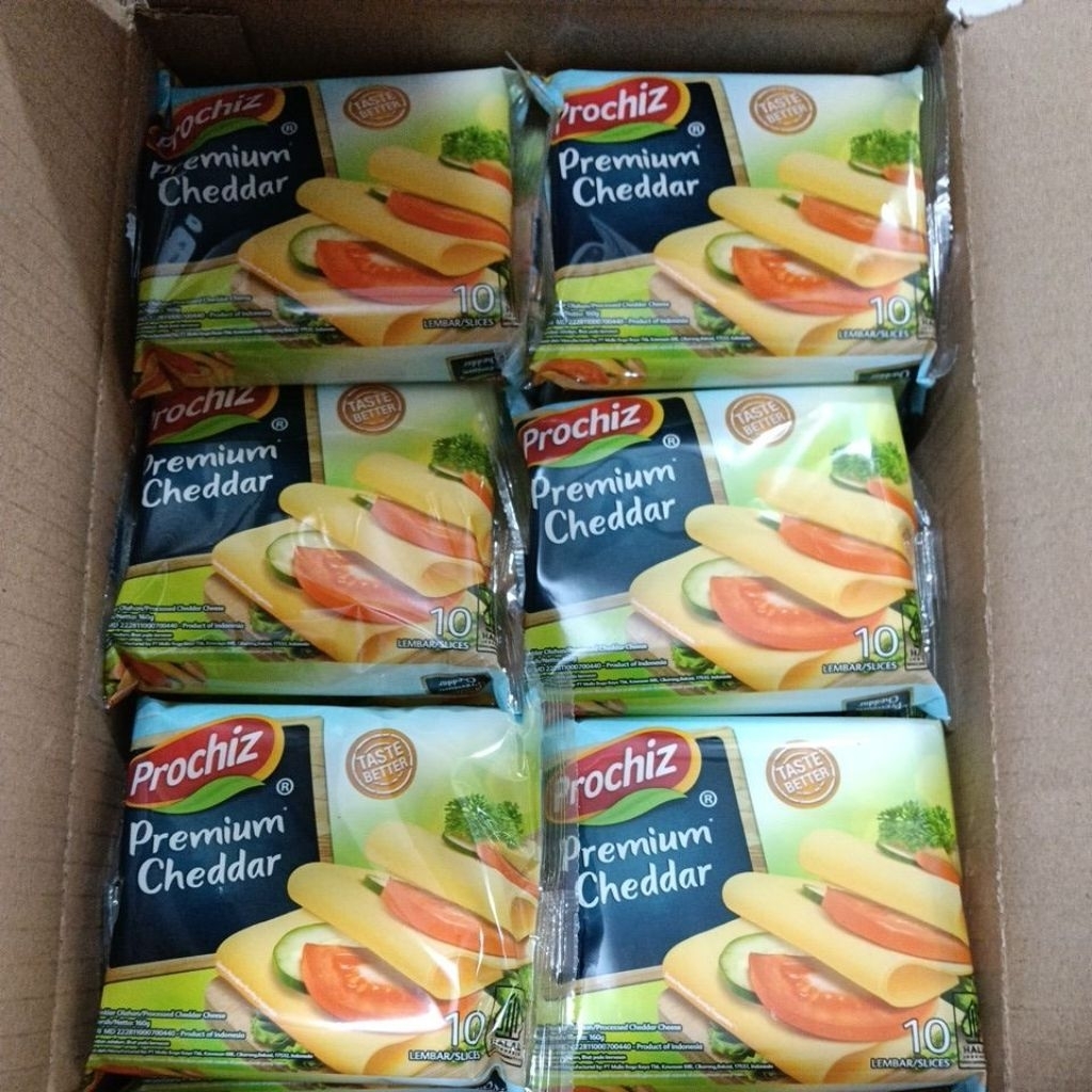 Jual keju slice cheddar prochis 1pcs isi 10lmbar 1dusx24 pack | Shopee ...